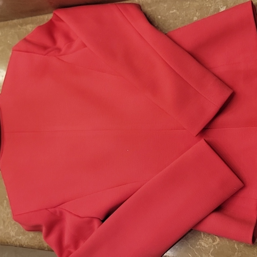 Tommy Hilfiger Coral Blazer with Navy Accents, Sz 2 - Picture 9 of 11